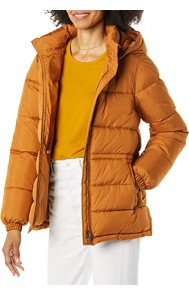 Женская толстовка из пуха с желтовато-коричневым поясом, с вытянутой лямкой