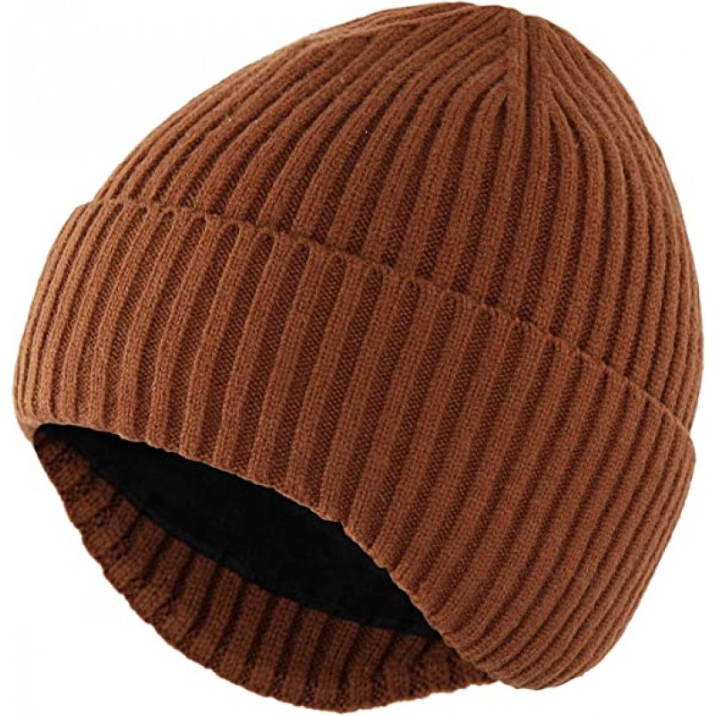 Кофта для повседневного ношения мужского цвета коричневого с капюшоном и ушными панелями