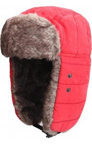 Красная кавалерийская шапка, зимняя теплая охотничья шапка с маской и ушами