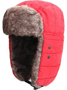 Красная кавалерийская шапка, зимняя теплая охотничья шапка с маской и ушами