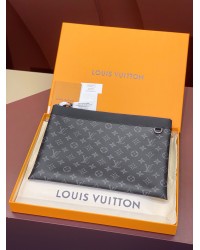 Louis Vuitton Black Flower Pochette Apollo Men's Handbag